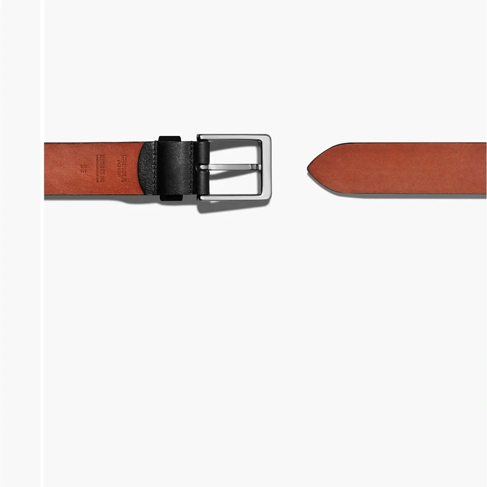 Shinola NWT lightning bolt keeper belt size 34